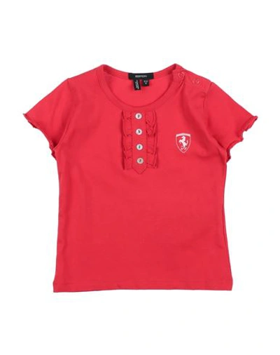Shop Ferrari Newborn Girl Polo Shirt Red Size 0 Cotton