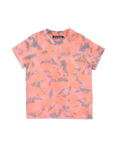 Shop Acne Studios Toddler Girl T-shirt Salmon Pink Size 6 Cotton