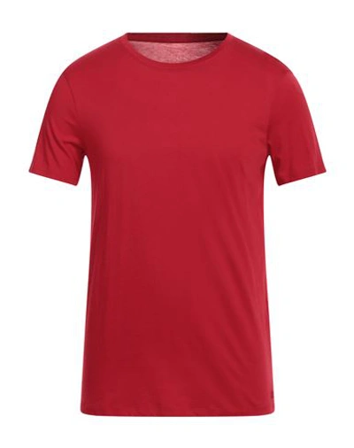 Shop Armani Exchange Man T-shirt Red Size Xxl Pima Cotton