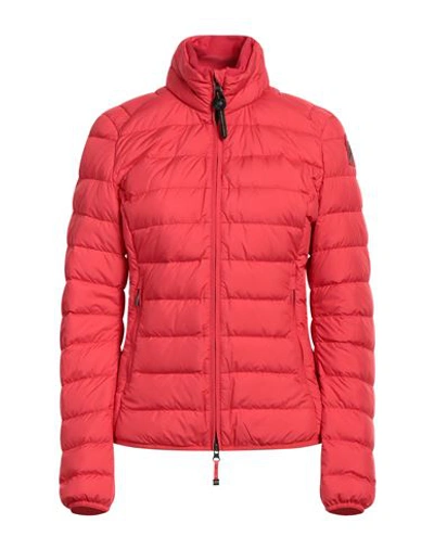 Shop Parajumpers Woman Puffer Red Size Xl Polyester