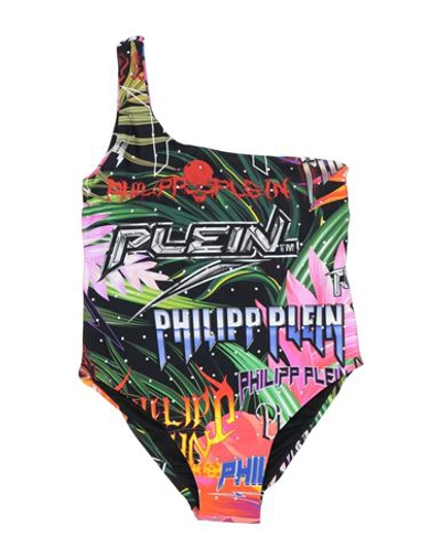 Shop Philipp Plein Toddler Girl One-piece Swimsuit Black Size 6 Polyamide, Elastane