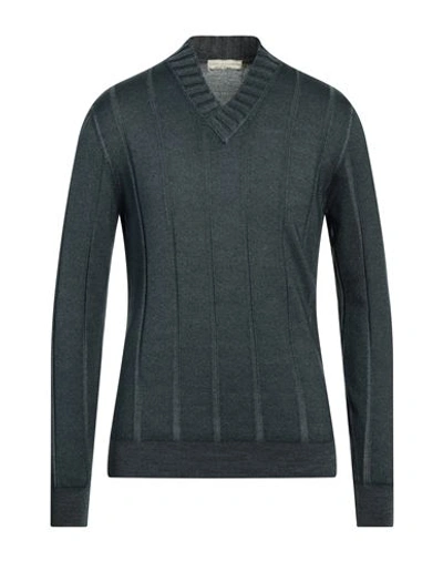 Shop Filippo De Laurentiis Man Sweater Lead Size 46 Merino Wool In Grey