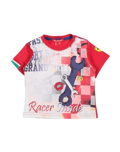 Scuderia Ferrari Newborn Boy T-shirt Red Size 3 Cotton In Red