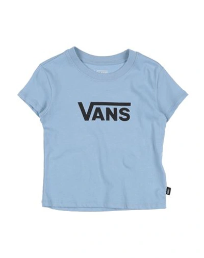Shop Vans Toddler Girl T-shirt Pastel Blue Size 5 Cotton