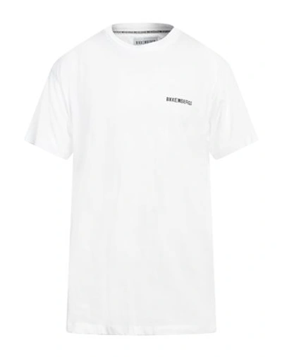 Shop Bikkembergs Man T-shirt White Size Xl Cotton