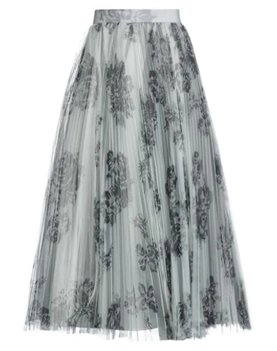 Philosophy Di Lorenzo Serafini Woman Long Skirt Light Grey Size 6 Polyester In Grey
