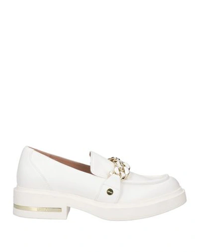 Liu •jo Woman Loafers Off White Size 7 Soft Leather In White