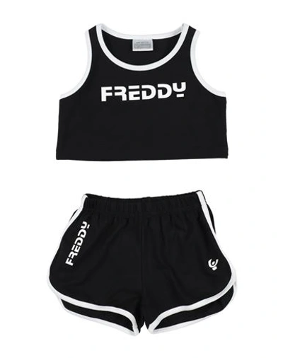 Freddy Toddler Girl Co-ord Black Size 4 Cotton, Elastane In Black