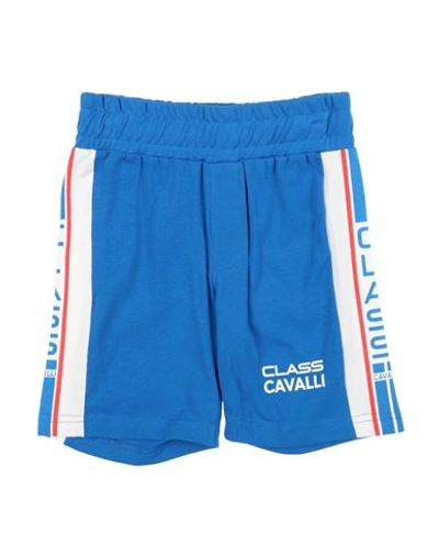 Shop Cavalli Class Toddler Boy Shorts & Bermuda Shorts Azure Size 6 Cotton, Elastane In Blue