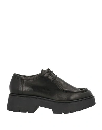 Shop Creative Woman Lace-up Shoes Black Size 6 Soft Leather
