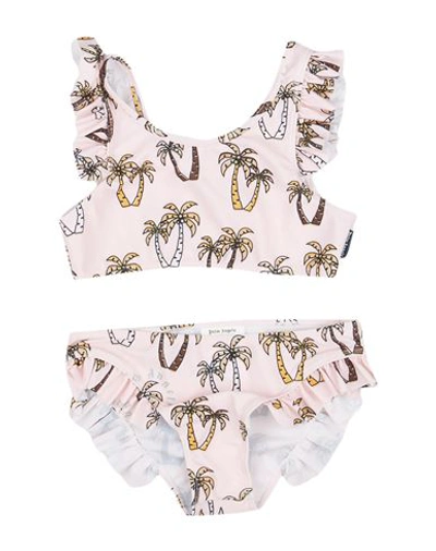 Shop Palm Angels Toddler Girl Bikini Pink Size 4 Polyester, Elastane