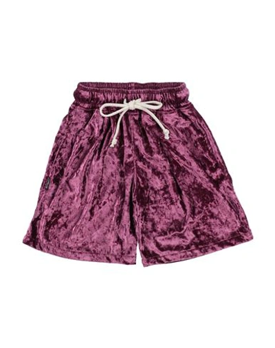 Shop Luxury Lab Milano Toddler Girl Shorts & Bermuda Shorts Purple Size 4 Polyester, Elastane