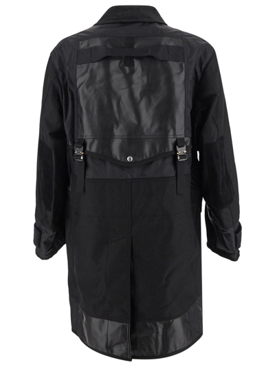 Shop Junya Watanabe Patchwork Coat In Black