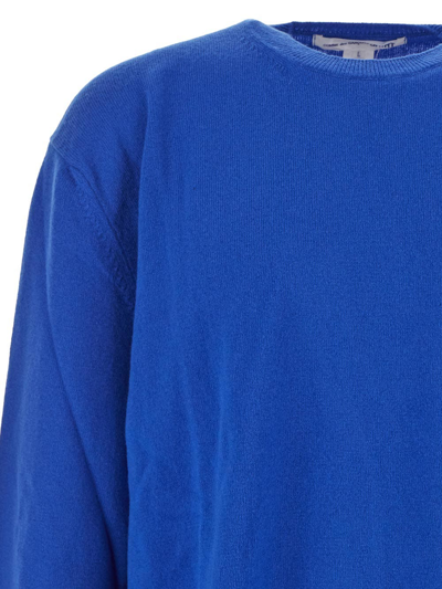 Shop Comme Des Garçons Shirt Knit Jumper In Blue