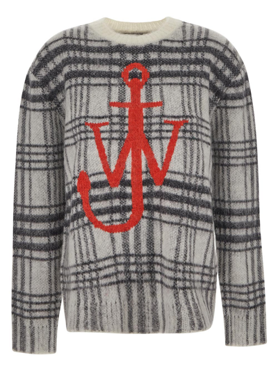 Shop Jw Anderson Anchor Knit Jumper In White