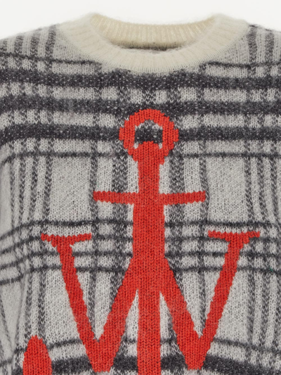 Shop Jw Anderson Anchor Knit Jumper In White