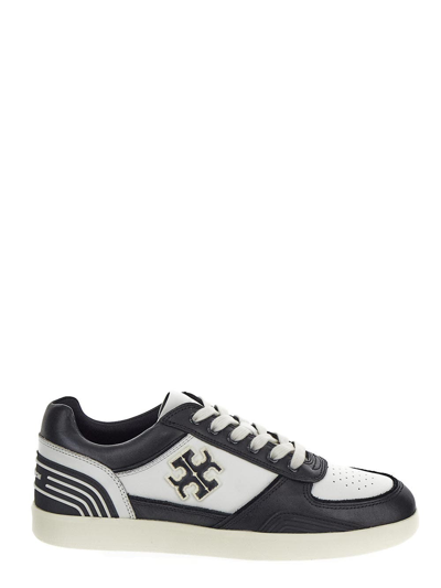 Shop Tory Burch Clover Court Sneakers In Black