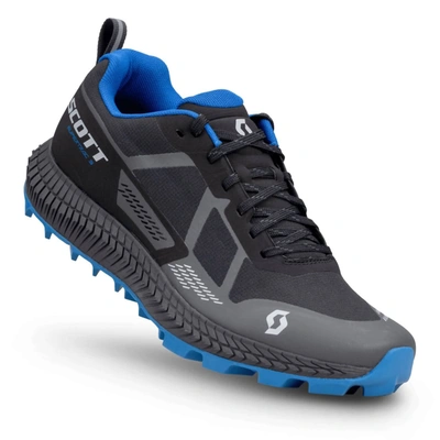 Shop Scott Men's Supertrac 3 Running Shoes In Storm Blue/black In Multi