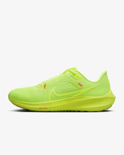 Shop Nike Women's Pegasus 40 Road Running Shoes In Volt/barely Volt/bright Crimson/volt In Multi
