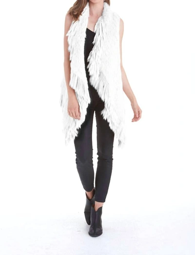 Shop Love Token Quinn Fur Vest In White