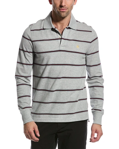 Shop Brooks Brothers Regent Fit Polo Shirt In Grey