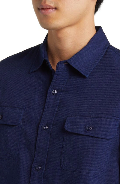 Schott Two-pocket Flannel Button-up Shirt In Basketweave