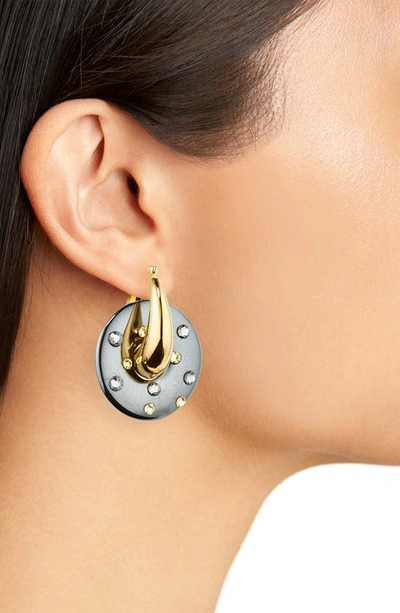 Shop Isshi Gnosis Hoop Earrings In Onyx