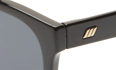 Shop Le Specs Petty Trash 54mm Square Sunglasses In Black