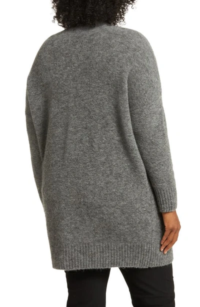 Shop Eileen Fisher Brushed Cardigan In Meteor