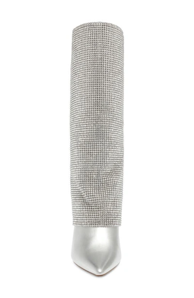 Steve Madden Riski Wedge Boot In Silver