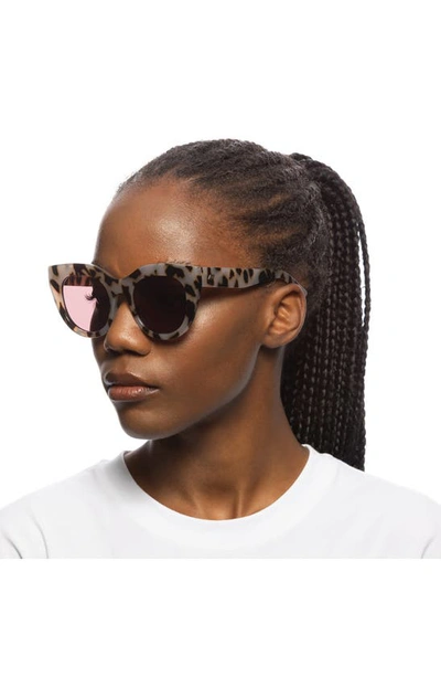 Shop Le Specs Air Heart 51mm Sunglasses In Cookie Tort