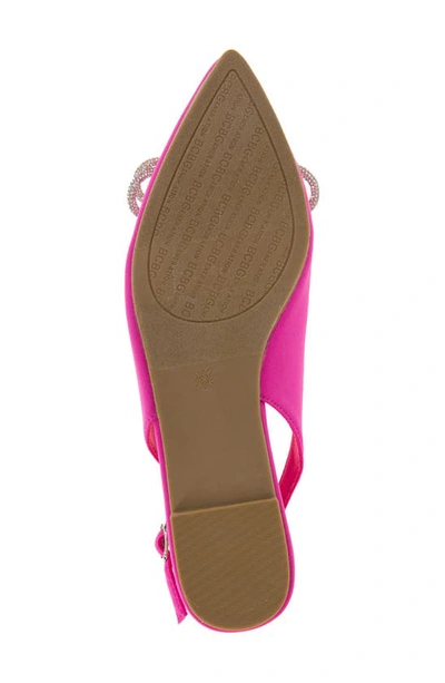 Bcbgeneration Kristin Pointed Toe Slingback Mule In Fuchsia Pink Neoprene
