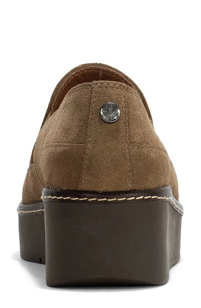 Shop Donald Pliner Wallis Platform Wedge Loafer In Biscotti