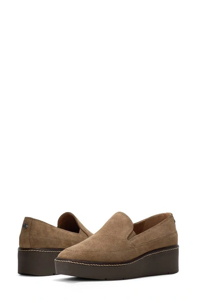 Donald Pliner Wallis Platform Wedge Loafer In Biscotti