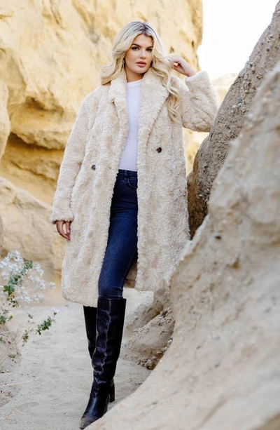 Shop Donna Salyers Fabulous-furs Everywhere Faux Fur Coat In Vintage Persian Lamb