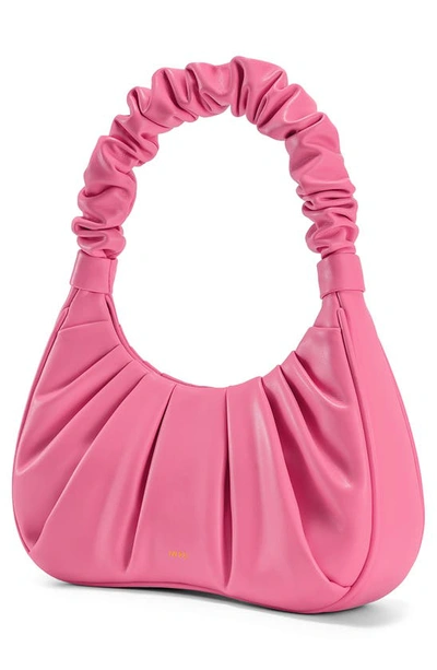 Shop Jw Pei Gabbi Ruched Faux Leather Hobo In Pink