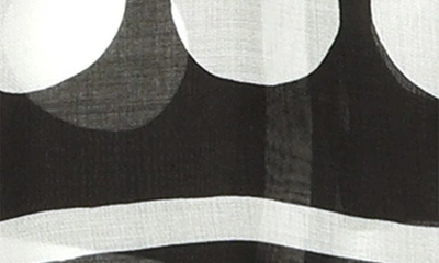 Shop Kate Spade Art Dot Oblong Scarf In Black