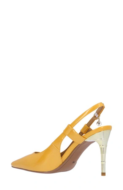 J. Reneé Sirmati Slingback Pointed Toe Pump In Marigold