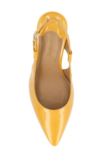 J. Reneé Sirmati Slingback Pointed Toe Pump In Marigold