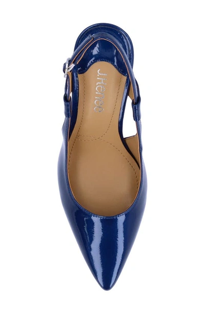 J. Reneé Sirmati Slingback Pointed Toe Pump In Cobalt
