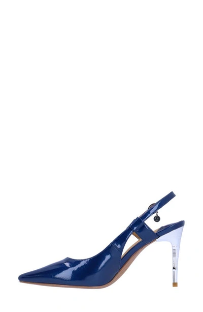 J. Reneé Sirmati Slingback Pointed Toe Pump In Cobalt