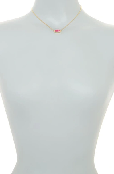 Kendra Scott Elisa Birthstone Pendant Necklace In Gold Azalea Illusion