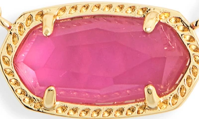Kendra Scott Elisa Birthstone Pendant Necklace In Gold Azalea Illusion