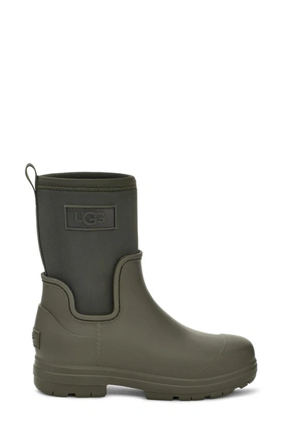 Shop Ugg Droplet Waterproof Mid Rain Boot In Forest Night