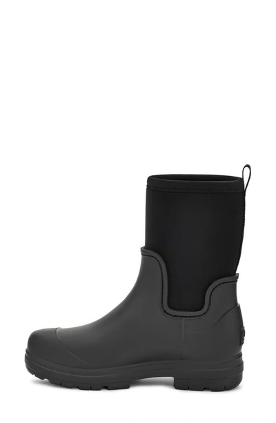 Shop Ugg Droplet Waterproof Mid Rain Boot In Black
