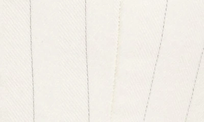 Shop Zimmermann Luminosity Pinstripe Wool & Cotton Bustier Top In Cream Stripe