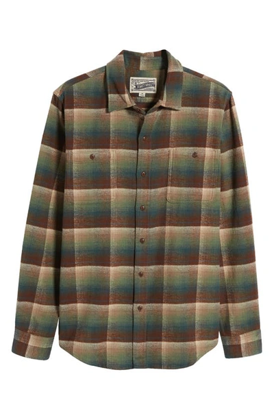 Shop Schott Two-pocket Long Sleeve Flannel Button-up Shirt In Falling Leaves