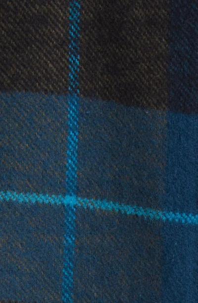 Schott Two-pocket Flannel Long Sleeve Button-up Shirt In Blue/green