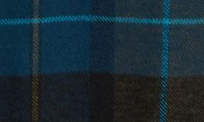 Schott Two-pocket Flannel Long Sleeve Button-up Shirt In Blue/green