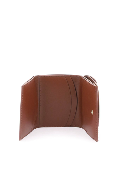 Shop Apc Genève Trifold Wallet In Noisette (brown)